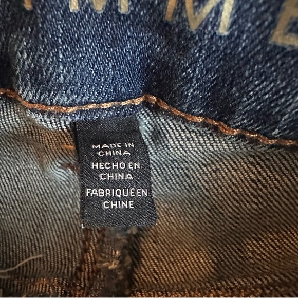 White House Black Market The Skimmer Lace Up Ankle Jeans Size 4 Dark Wash - Picture 9 of 14